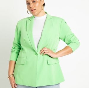 Eloquii lime green open-back blazer sz 14 14P
